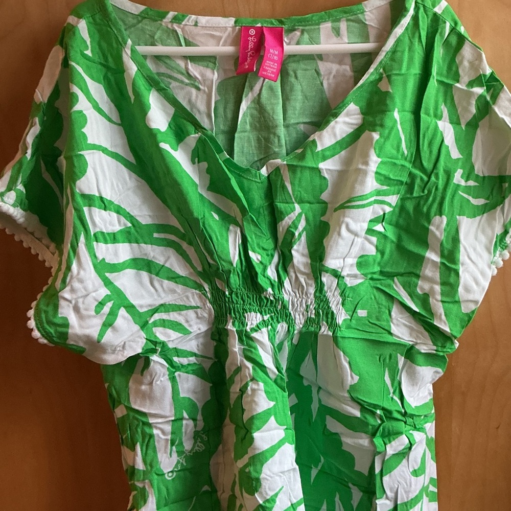 Lilly Pulitzer for Target Green and White Kids Blouse